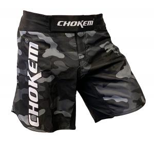 CHOKEM: FORCE MMA SHORTS - GREY CAMOU