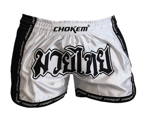 CHOKEM: NAK MUAY THAIBOXNINGSSHORTS - VIT