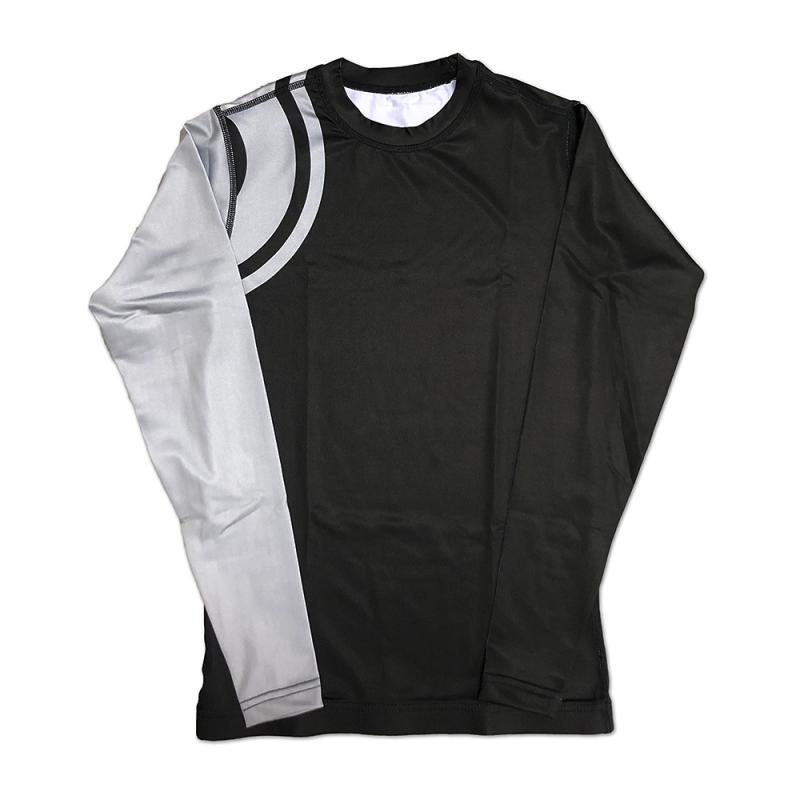 CHOKEM: KIDS RANKED RASHGUARD LÅNGÄRMAD - GRÅ