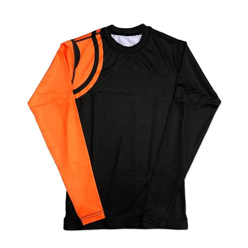 CHOKEM: KIDS RANKED RASHGUARD LÅNGÄRMAD - ORANGE