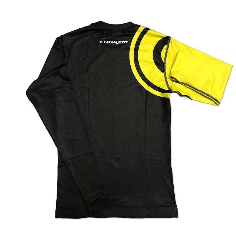 CHOKEM: KIDS RANKED RASHGUARD LÅNGÄRMAD - GUL