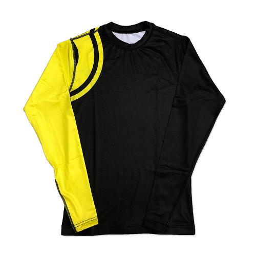 CHOKEM: KIDS RANKED RASHGUARD LÅNGÄRMAD - GUL