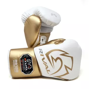 RIVAL: RS100 PROFESSIONAL SPARRING BOXNINGSHANDSKAR - VIT/GULD