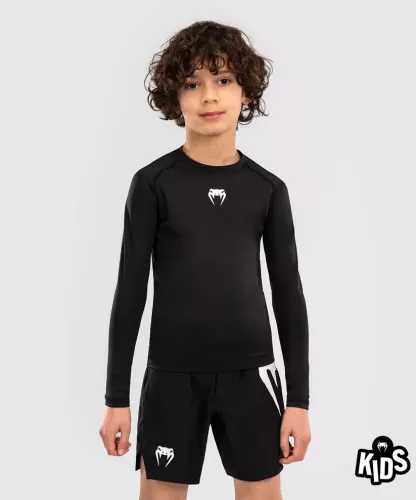 VENUM: CONTENDER KIDS RASHGUARD LONG SLEEVES - BLACK