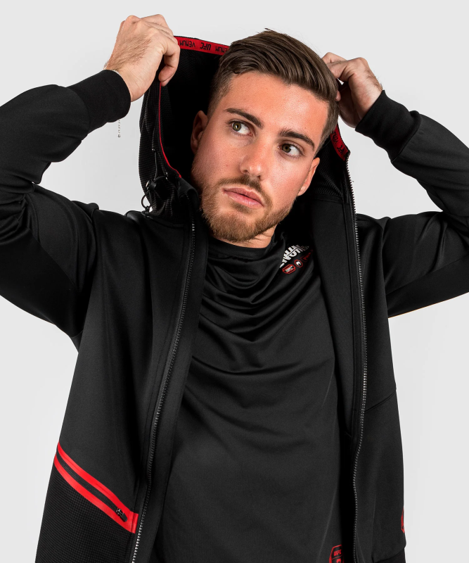 VENUM: UFC ADRENALINE FIGHT WEEK MEN'S ZIP HOODIE - SVART