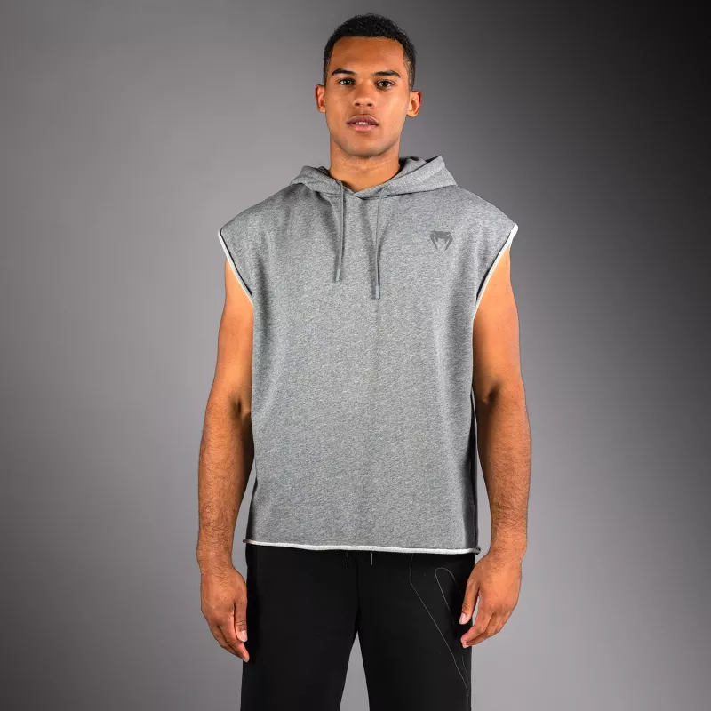 VENUM: DIVIDE SLEEVELESS HOODIE - HEATHER / GREY