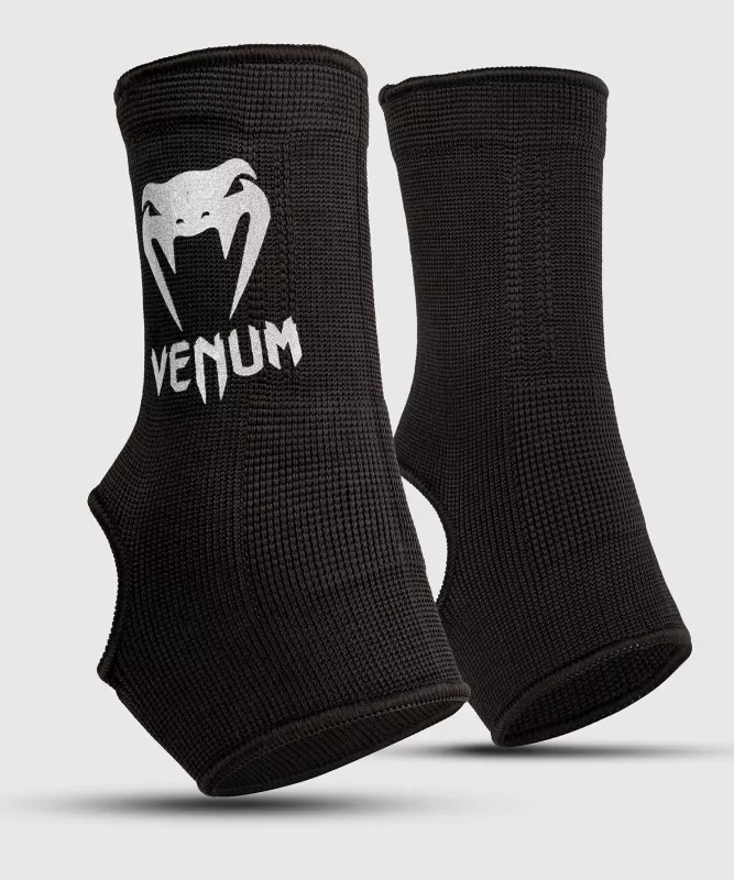 VENUM: "KONTACT" ANKLE SUPPORT GUARD - BLACK/SILVER