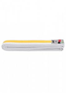 DAX: BUDO BELT - WHITE/YELLOW