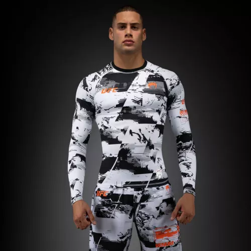 VENUM: UFC ZENITH AUTHENTIC FIGHT WEEK PERFORMANCE LONG SLEEVE RASHGUARD - WHITE