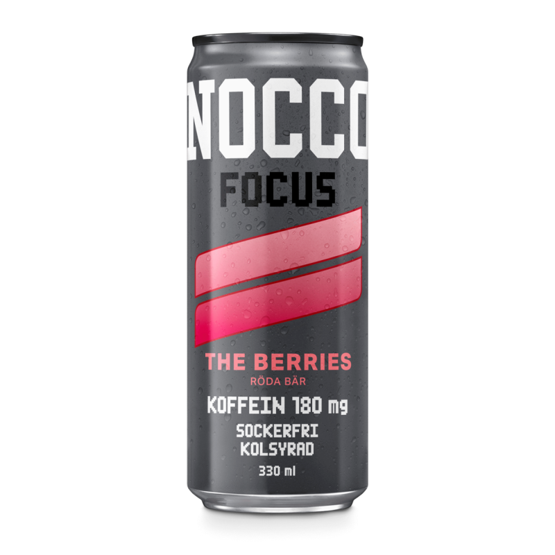 NOCCO: FOCUS ENERGY DRINK THE BERRIES - 330ml