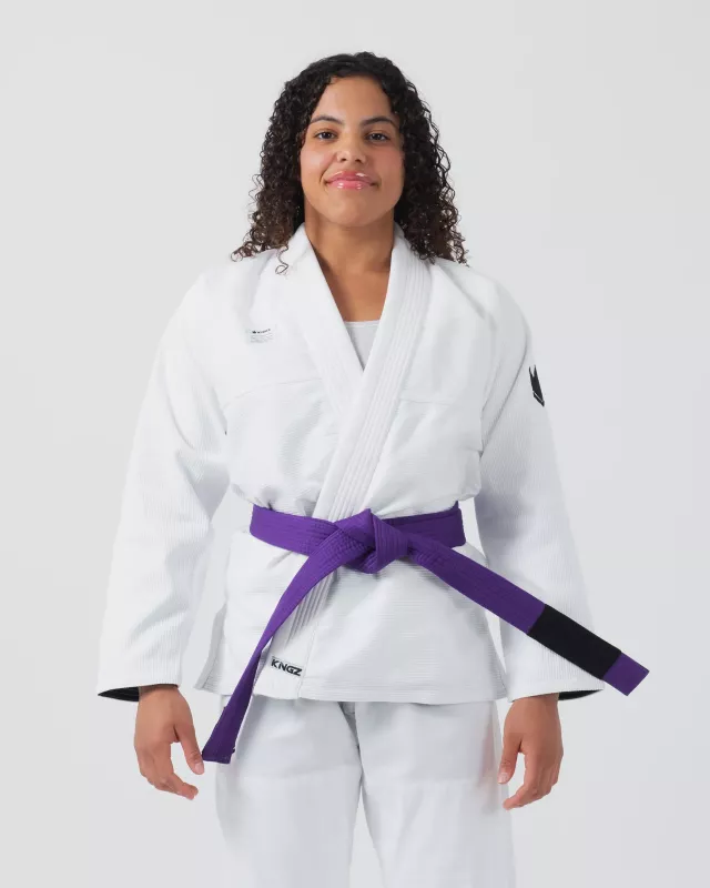 KINGZ: KORE V2 WOMENS JIU JITSU GI  - WHITE