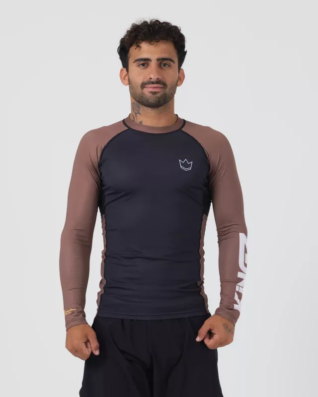 KINGZ: RANKED PERFORMANCE V2 LÅNGÄRMAD RASHGUARD - BRUN