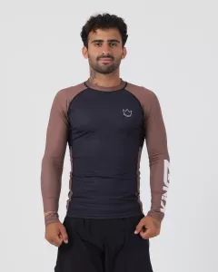 KINGZ: RANKED PERFORMANCE V2 L/S RASHGUARD - BROWN