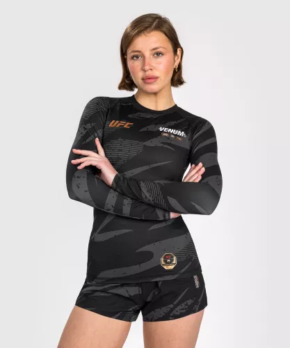VENUM: UFC ADRENALINE FIGHT WEEK WOMEN'S PERFORMANCE LONG SLEEVE RASHGUARD - URBAN CAMO