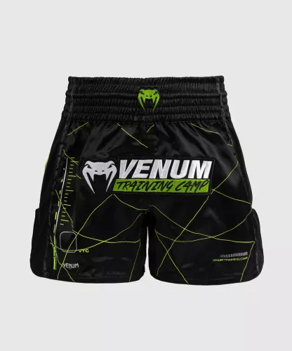 VENUM: TRAINING CAMP 4.0 MUAY THAI SHORTS - SVART/NEONGRÖN