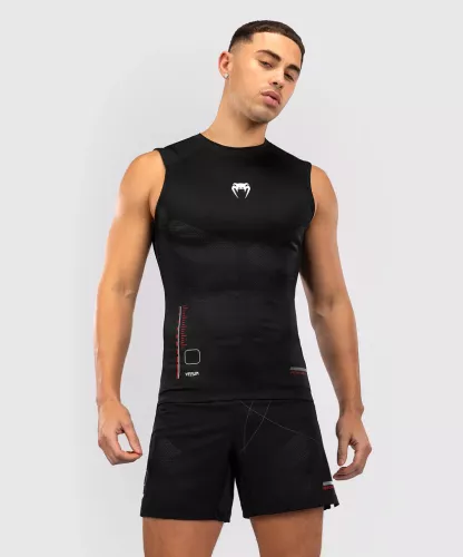 VENUM: TACTICAL XT ARMLÖS RASHGUARD - SVART/RÖD