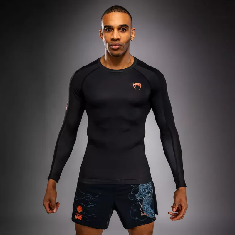 VENUM: THUNDER DRAGON LONG SLEEVE RASHGUARD - BLACK/GREY/COPPER