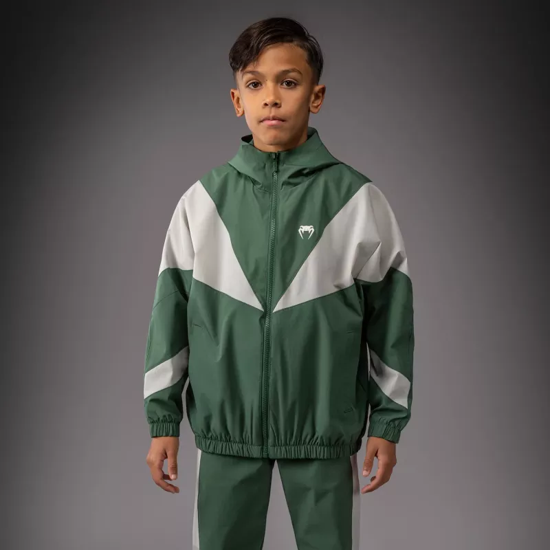 VENUM: VECTRA KIDS TRACK JACKETS - FOREST / OFF / WHITE / GREEN