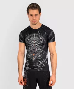 VENUM: GLADIATOR 5.0 SHORT SLEEVE RASHGUARD - BLACK/SILVER