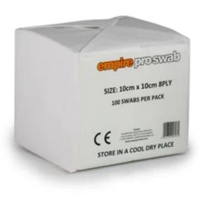 EMPIRE: PRO GAUZE SWABS - 100 pack