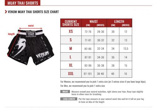 VENUM: GIANT MUAY THAI SHORTS - SVART/SVART