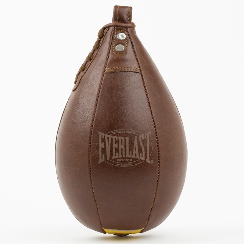 EVERLAST: SPEEDBOLL I ÄKTA LÄDER - BRUN