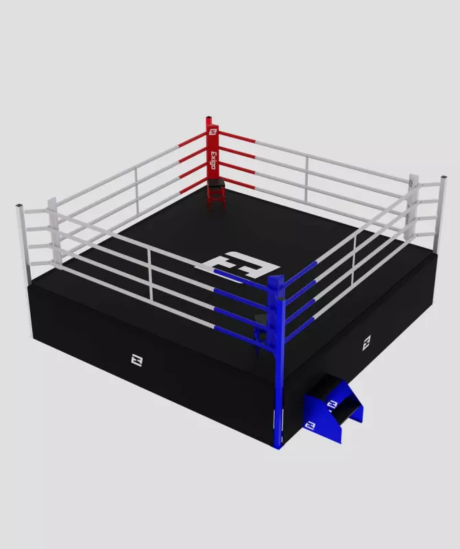 BOXING COMPETITION RING PLAIN CANVAS, CORNER PADS & SKIRTS