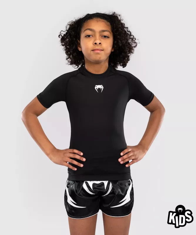 VENUM: CONTENDER KIDS RASHGUARD KORTÄRMAD - SVART