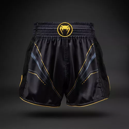VENUM: STREAMLINE MUAY THAI SHORTS - SVART / GULD