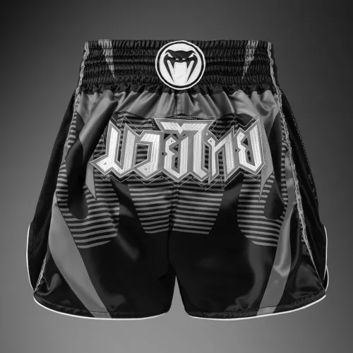 VENUM: ADRENALINE MUAY THAI SHORTS - BLACK / SILVER GREY