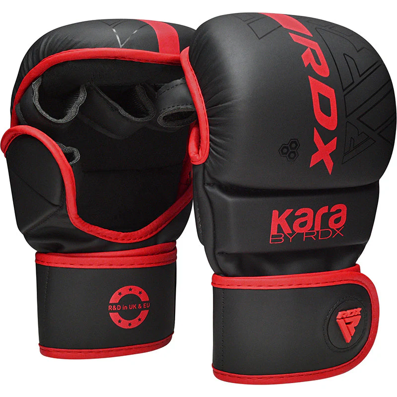 RDX: F6 MMA HANDSKAR - SVART/RÖD