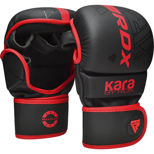 RDX: F6 MMA HANDSKAR - SVART/RÖD