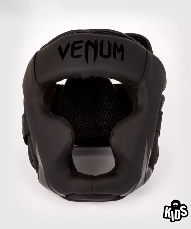 VENUM: CHALLENGER KIDS HEADGEAR - BLACK/BLACK