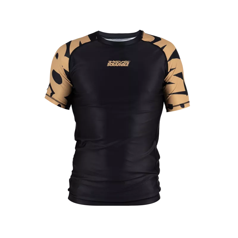 SCRAMBLE: BAKA RASHGUARD - SVART/GULD