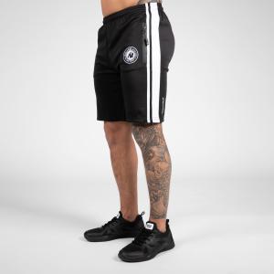 GORILLA WEAR: STRATFORD TRACK SHORTS - SVART/VIT