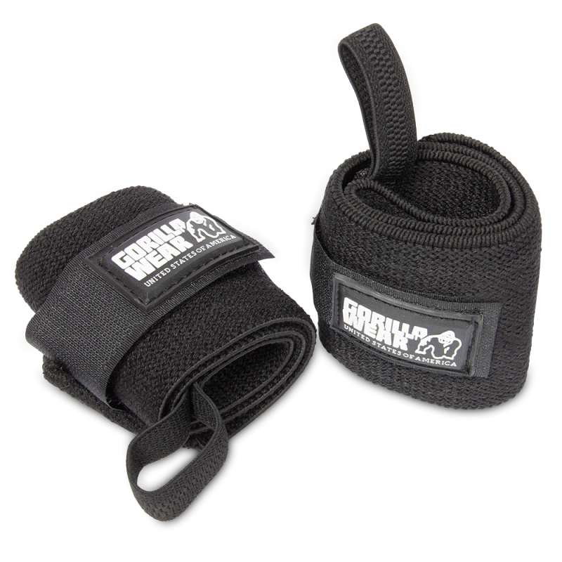 GORILLA WEAR: WRIST WRAPS BASIC - SVART