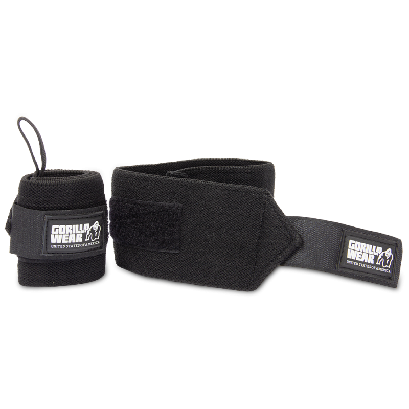 GORILLA WEAR: WRIST WRAPS BASIC - SVART