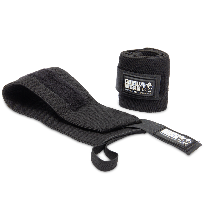 GORILLA WEAR: WRIST WRAPS BASIC - SVART