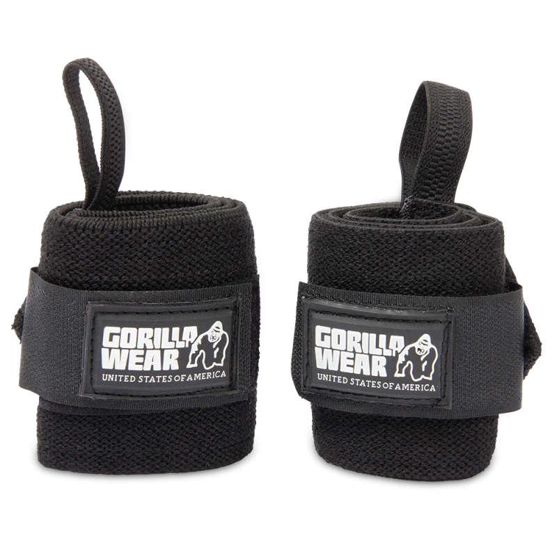GORILLA WEAR: WRIST WRAPS BASIC - SVART