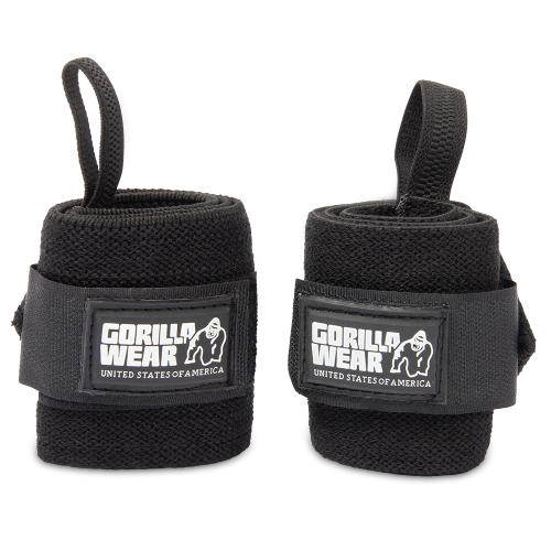 GORILLA WEAR: WRIST WRAPS BASIC - BLACK
