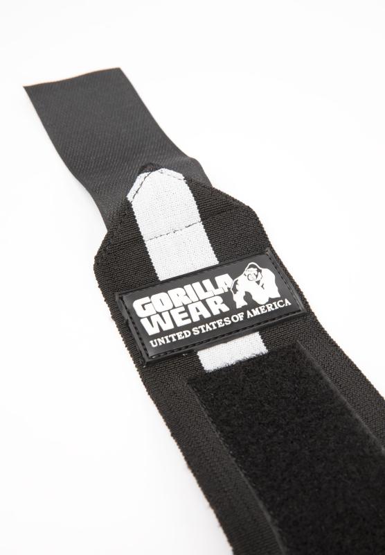 GORILLA WEAR: WRIST WRAPS ULTRA - SVART/VIT