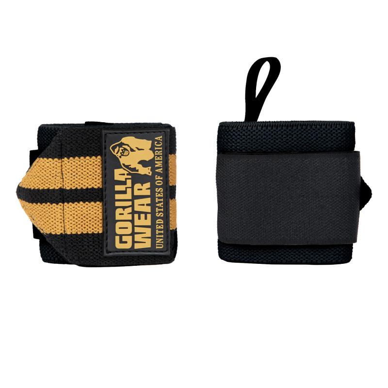 GORILLA WEAR: WRIST WRAPS PRO - BLACK/GOLD