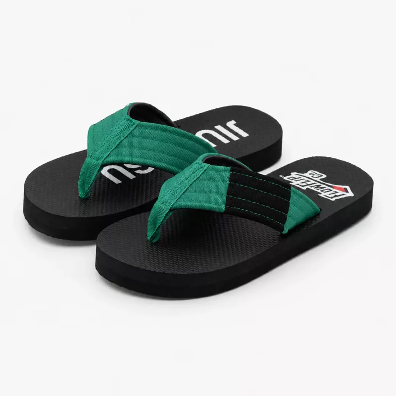 FLOWFLIP: JIU JITSU YOUTH GREEN BELT FLIP FLOPS