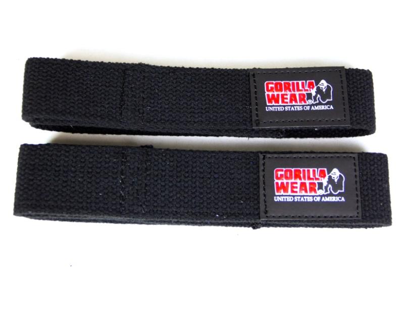 GORILLA WEAR: LIFTING STRAPS - BLACK