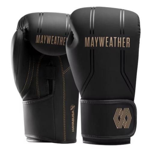 HAYABUSA: MAYWEATHER CHAMP BOXING GLOVES - BLACK/GOLD
