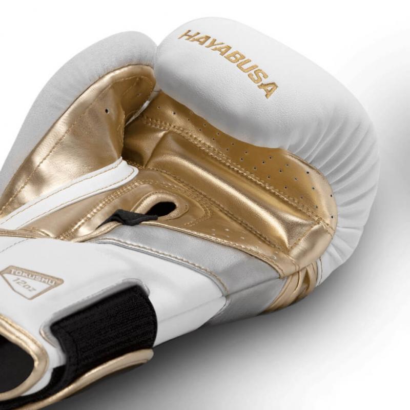HAYABUSA: T3 BOXNINGSHANDSKAR - VIT/GULD