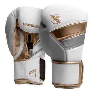 HAYABUSA: T3 BOXING GLOVES - WHITE/GOLD