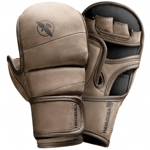 HAYABUSA: T3 LX 7oz HYBRID MMA GLOVES - BROWN