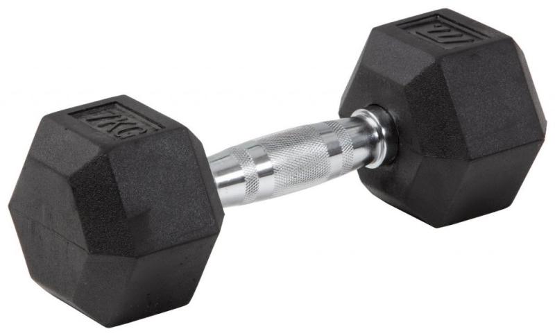 MASTER FITNESS: HEX DUMBELL - 7kg
