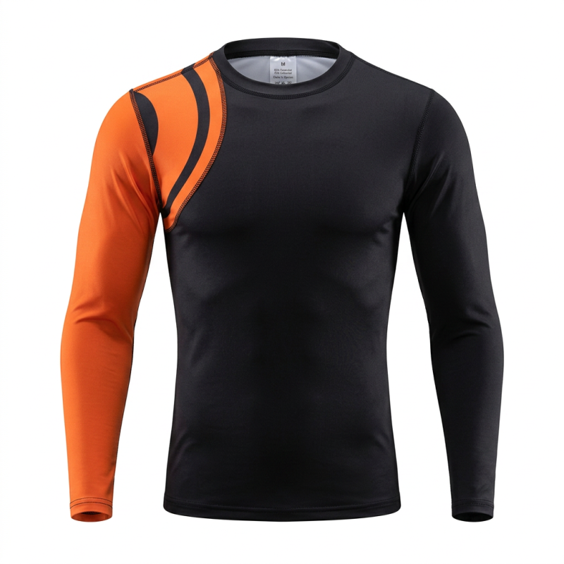 CHOKEM: KIDS RANKED RASHGUARD LÅNGÄRMAD - ORANGE